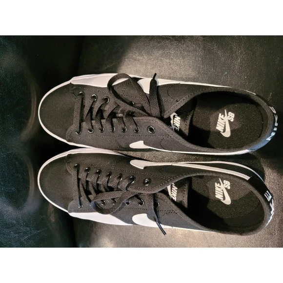Nike SB BLZR Court Blazer Black White Mens Skate Boarding Shoes NEW Size 10.5 main image 6